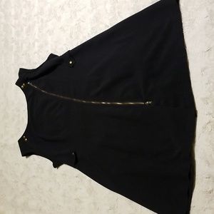 T. Milano Dress Womens Size18W Blue Sleeveless Zipper Front